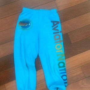 Original Girls aviator nation blue sweatpants